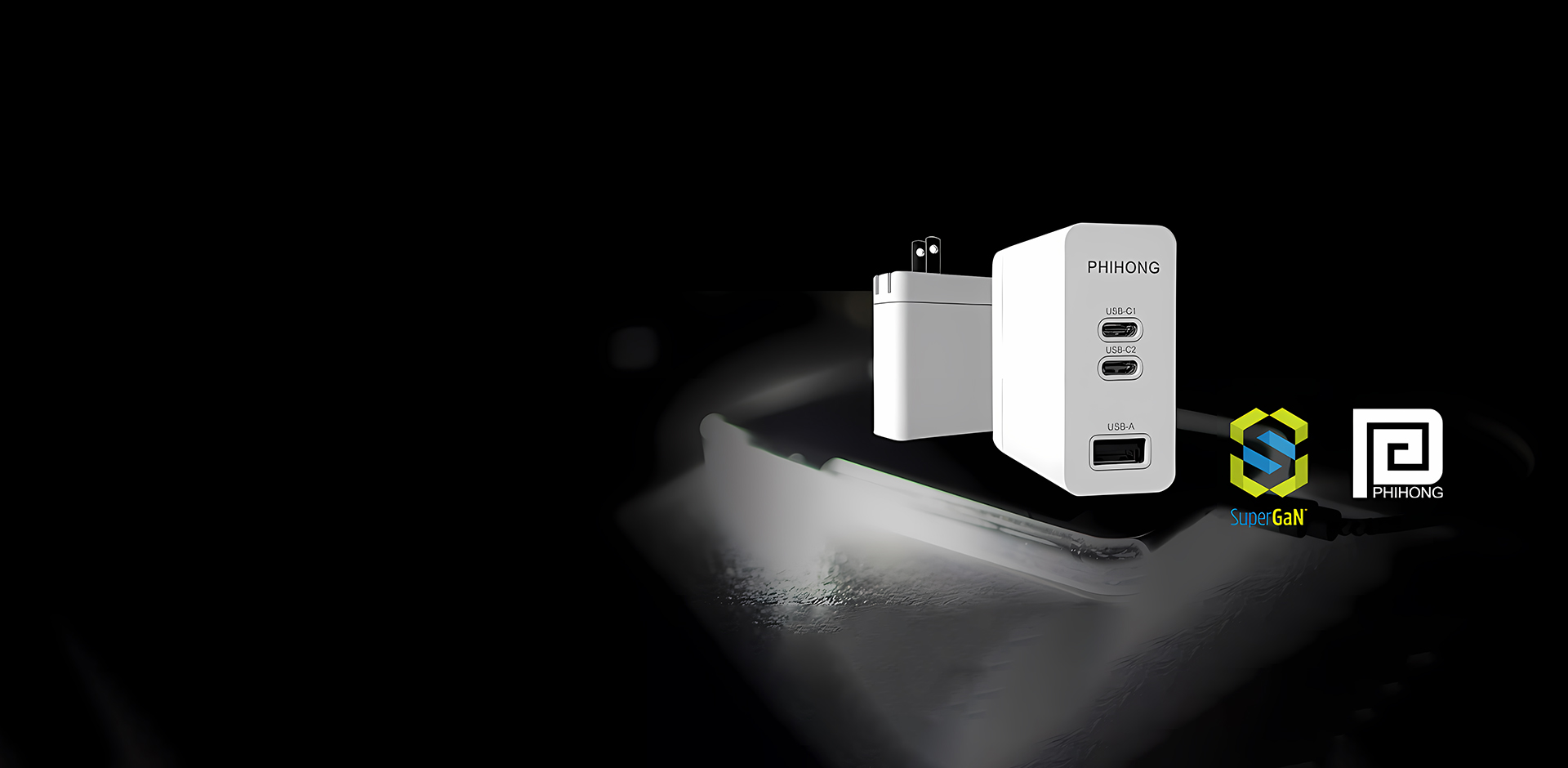 65W 3-Port USB-C Adapter